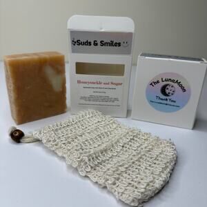 Honeysuckle and Sugar Handmade Natural Soap with Olive Oil and Shea Butter 4.5oz